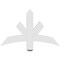 Ekena Millwork Alberta Architectural Grade PVC Gable Bracket, 36"W x 22 1/2"H x 2"D x 4"F, 15/12 Pitch GBP036X23X0204ALB00 - alternate 4